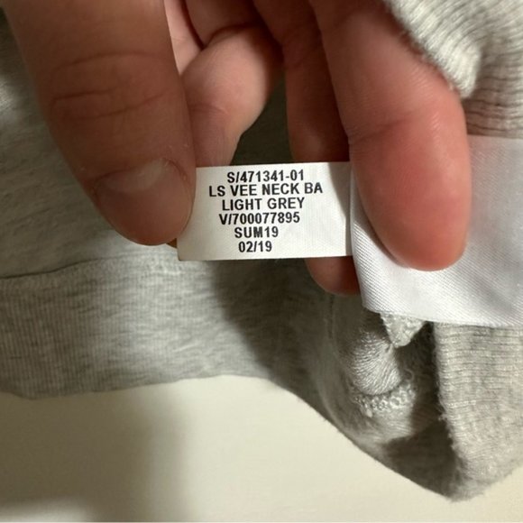 Banana Republic Baby Terry V Neck Pullover Sweatshirt - Picture 3 of 7